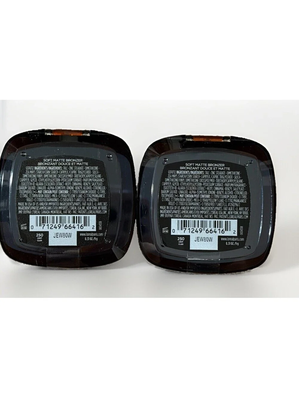 L'oreal Infallible 24H Fresh Wear Bronzer 0.31oz (250 LIGHT)- Set Of 2